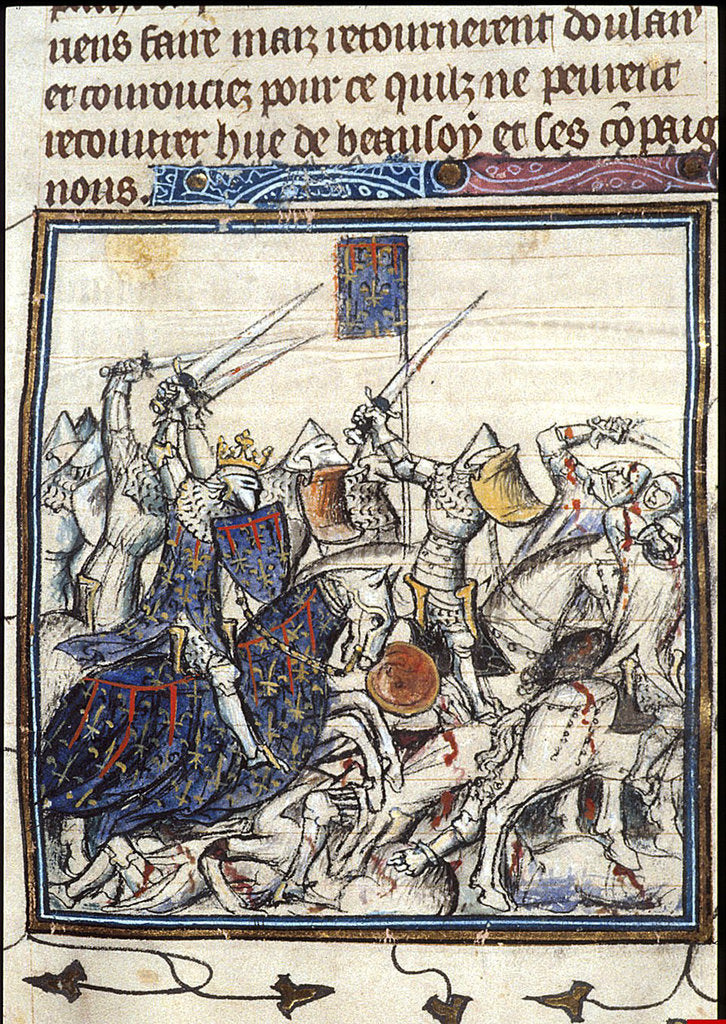 Detail of Crusaders and Saracen Fighting during the Third Crusade by Anonymous