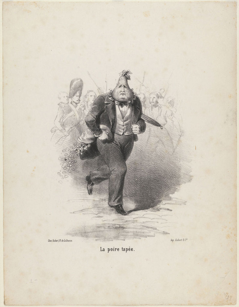 Detail of La Poire Tapée, ca 1848 by Anonymous