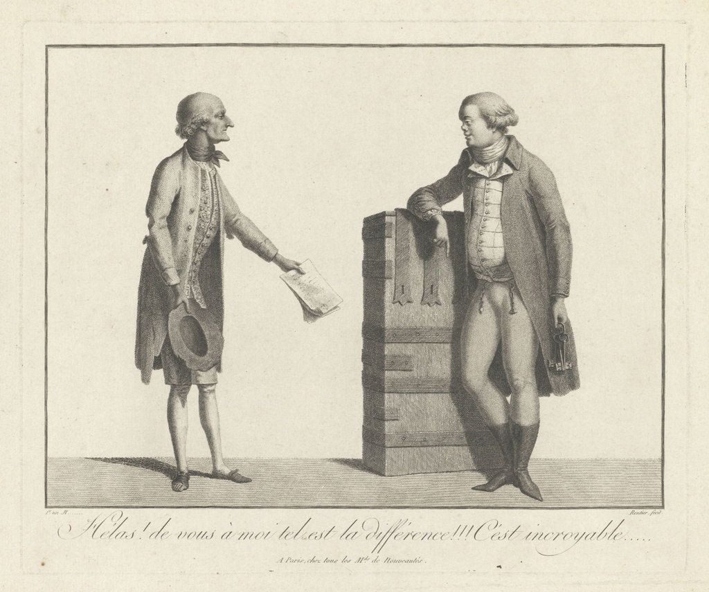 Detail of A Lucky and Unlucky Speculator, Second Half of the 18th cen by Anonymous