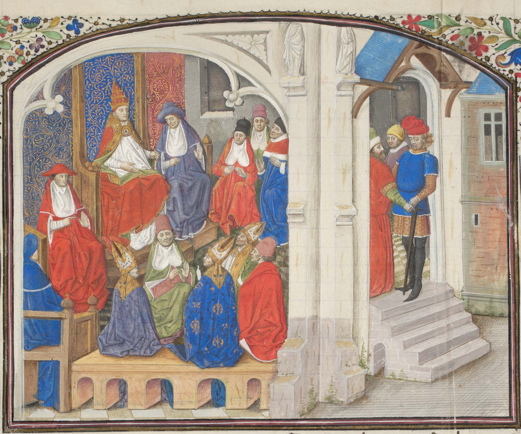 The Council of Clermont in 1095. Miniature from the Historia by William of Tyre, 1460s by Anonymous