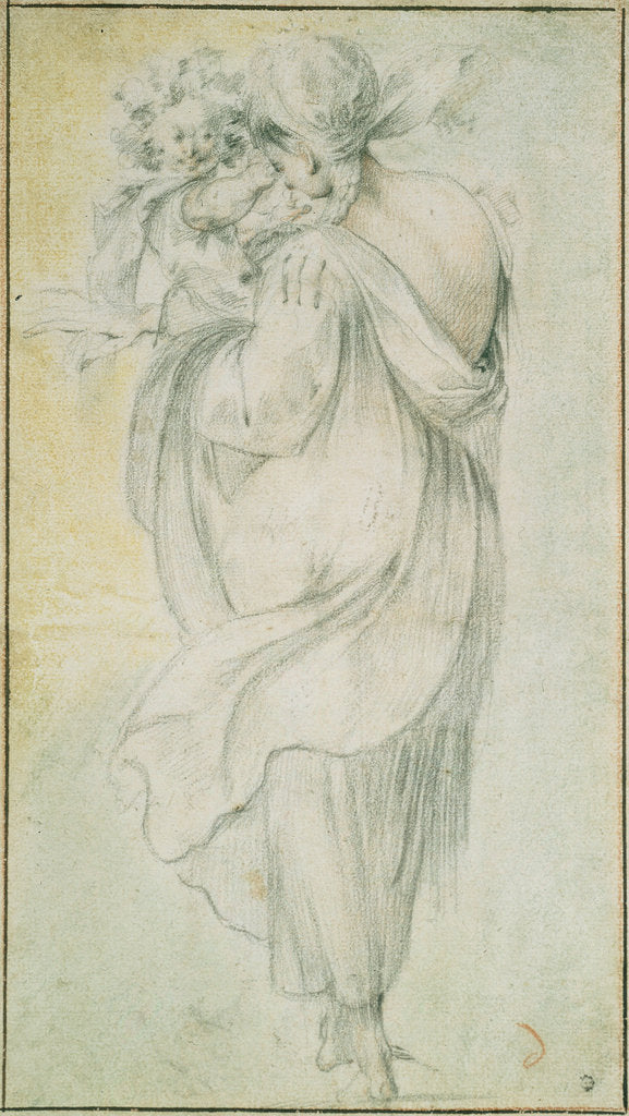 Detail of Gypsy with a Child, Early 17th cen by Jacques Bellange