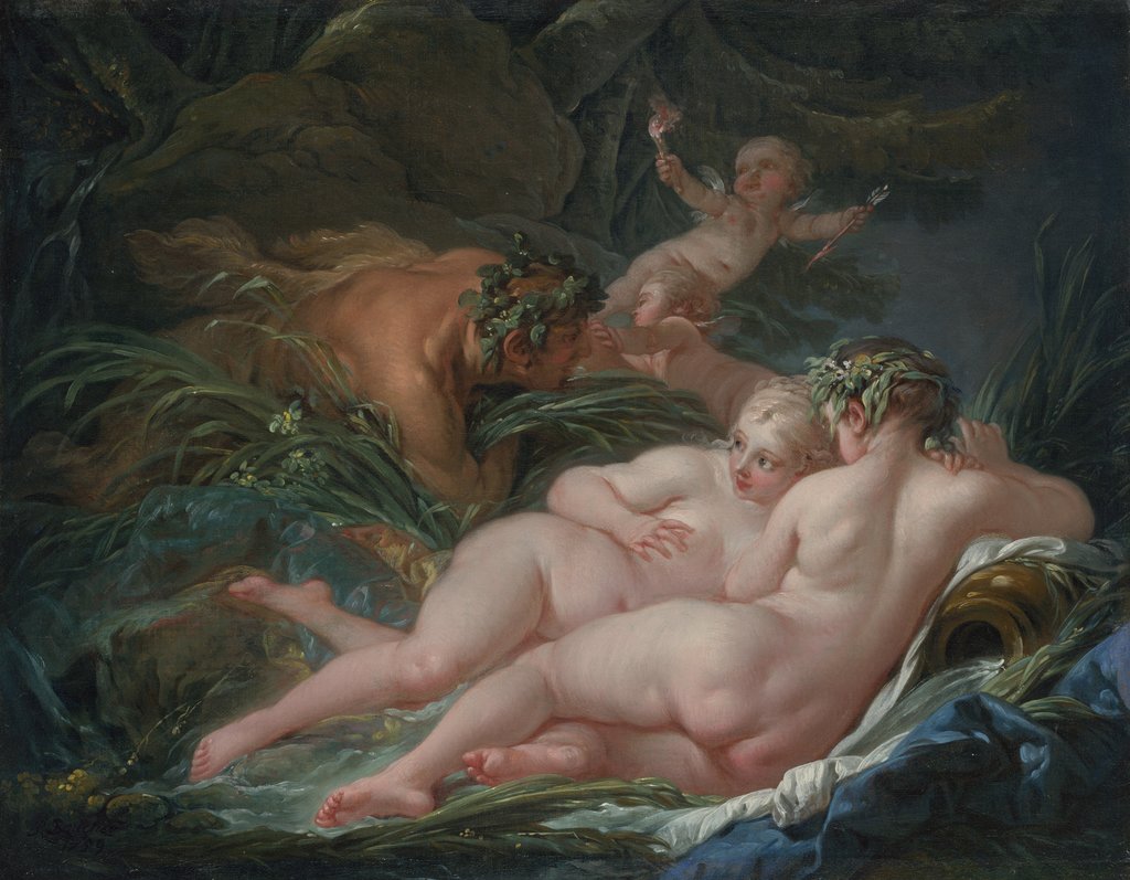 Detail of Pan and Syrinx, 1759 by François Boucher