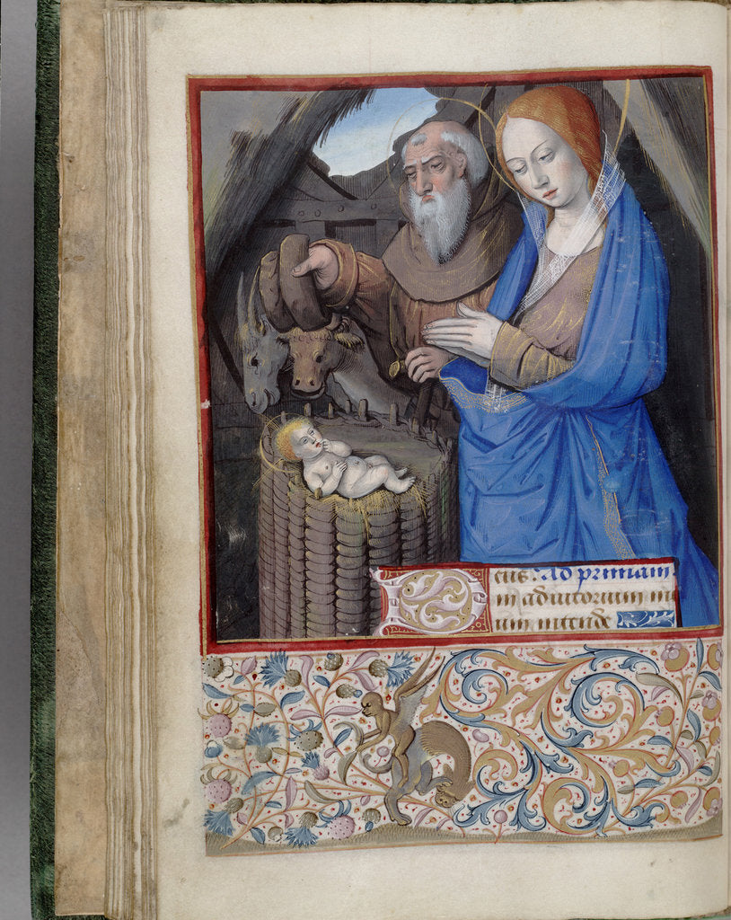 Detail of Nativity (Book of Hours), 1485-1499 by Jean Bourdichon