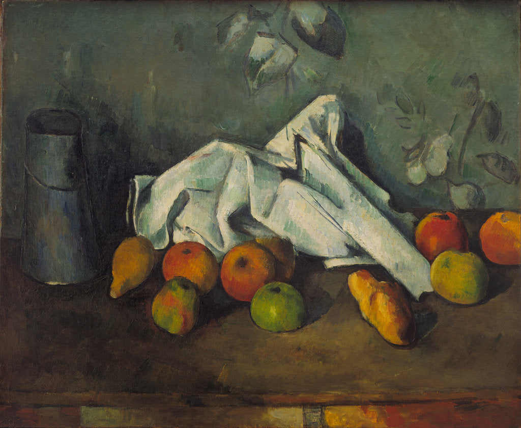 Detail of Milk Can and Apples, 1879-1880 by Paul Cézanne