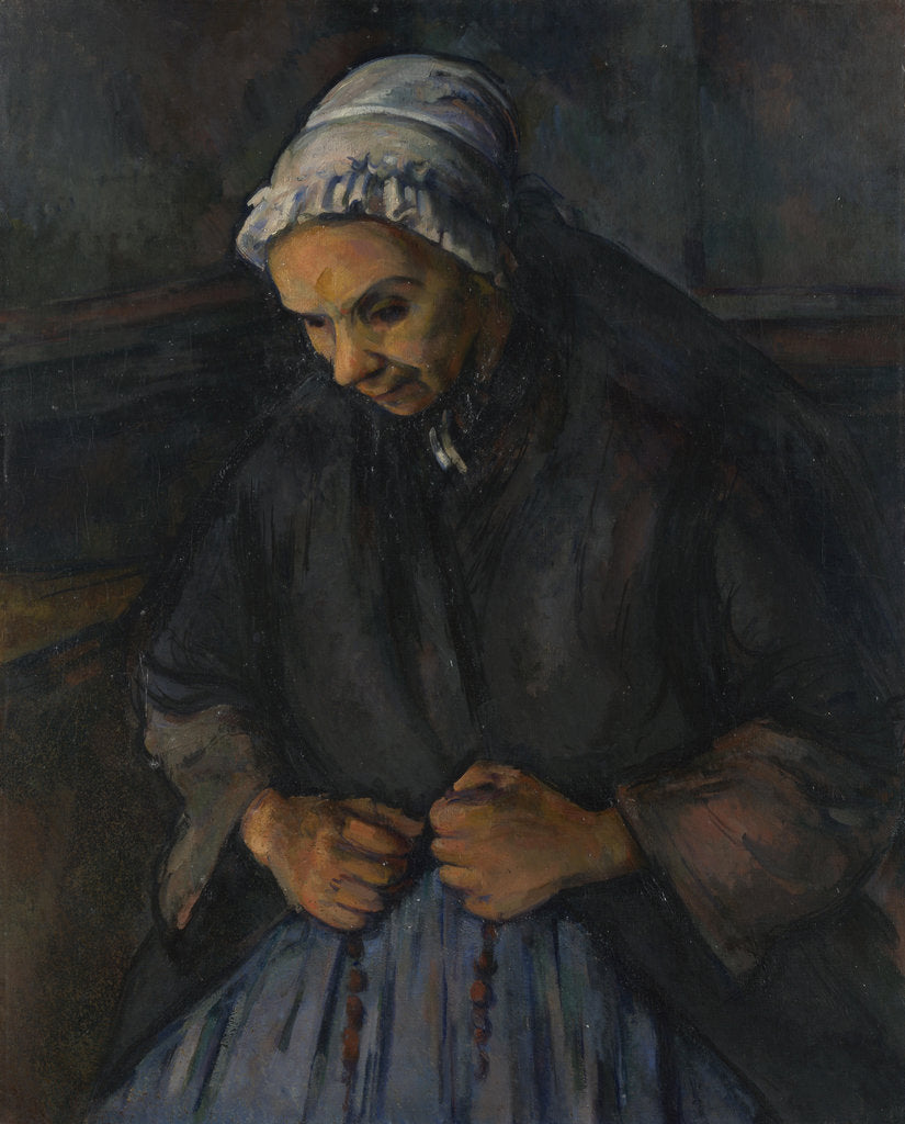 Detail of An Old Woman with a Rosary, c. 1895 by Paul Cézanne