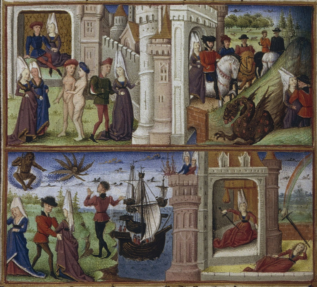 Detail of Illustration for the Epic The Aeneid by Virgil, 1450-1499 by Coëtivy Master