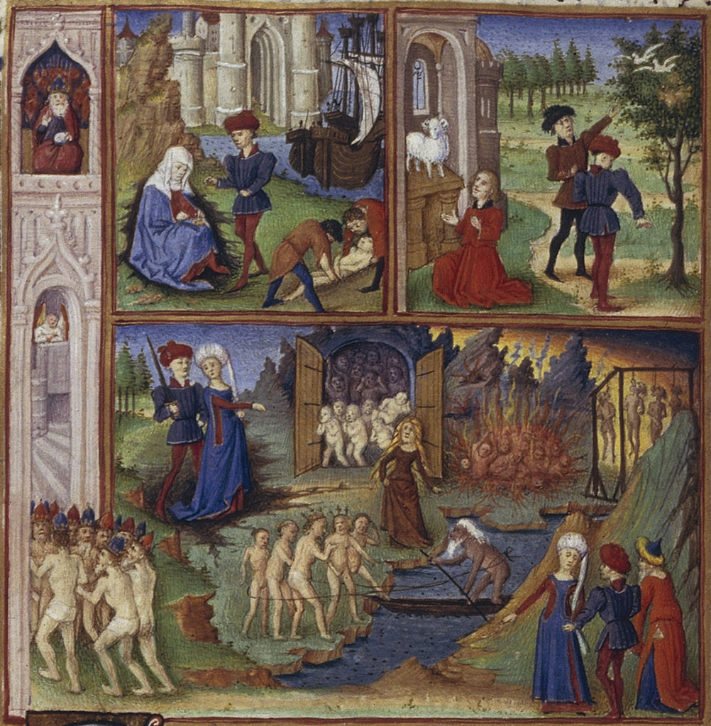 Detail of Illustration for the Epic The Aeneid by Virgil, 1450-1499 by Coëtivy Master