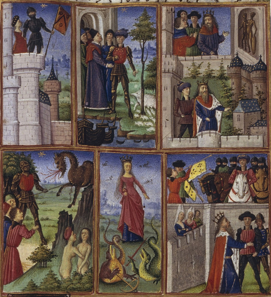 Detail of Illustration for the Epic The Aeneid by Virgil, 1450-1499 by Coëtivy Master