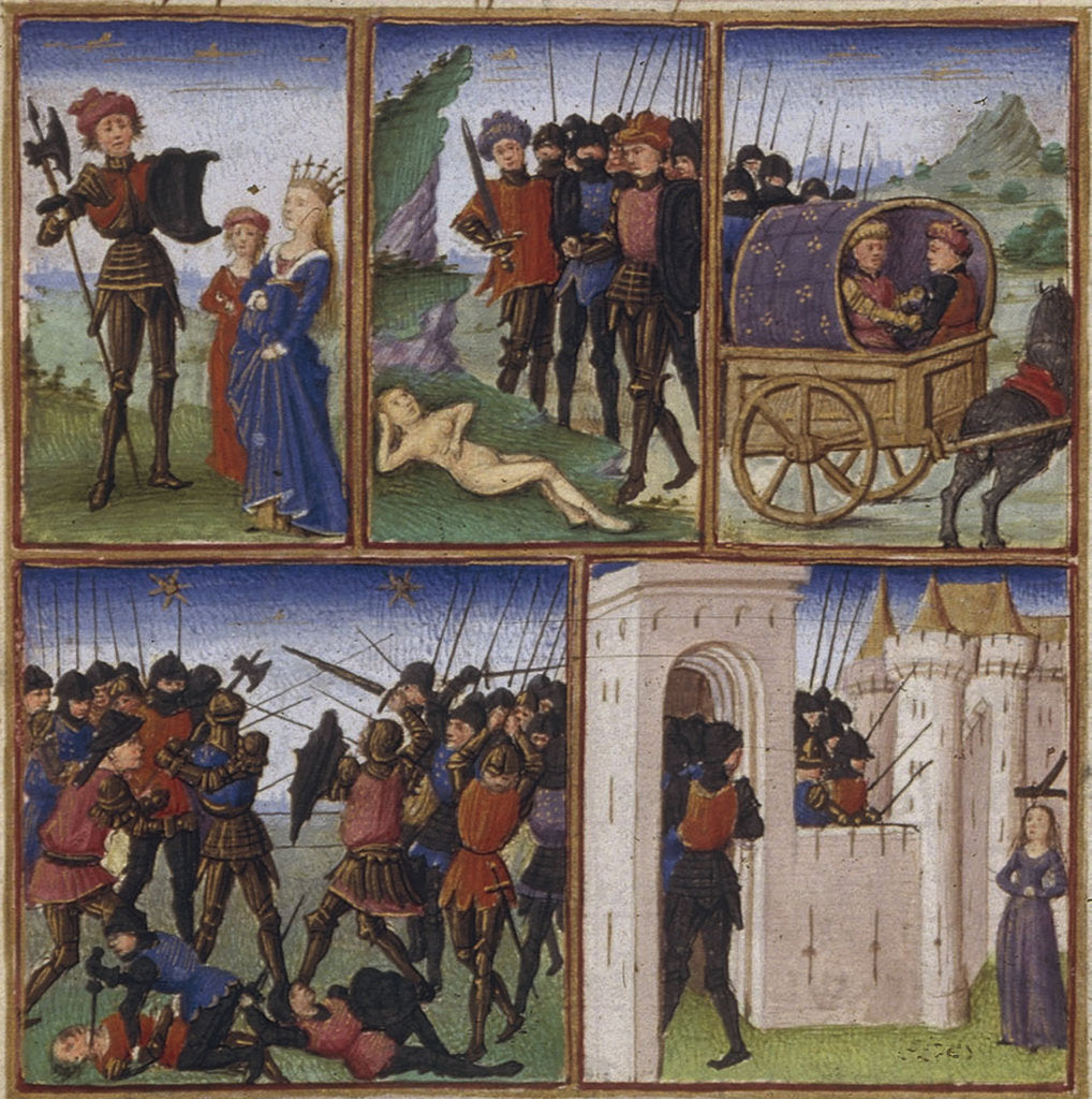 Detail of Illustration for the Epic The Aeneid by Virgil, 1450-1499 by Coëtivy Master