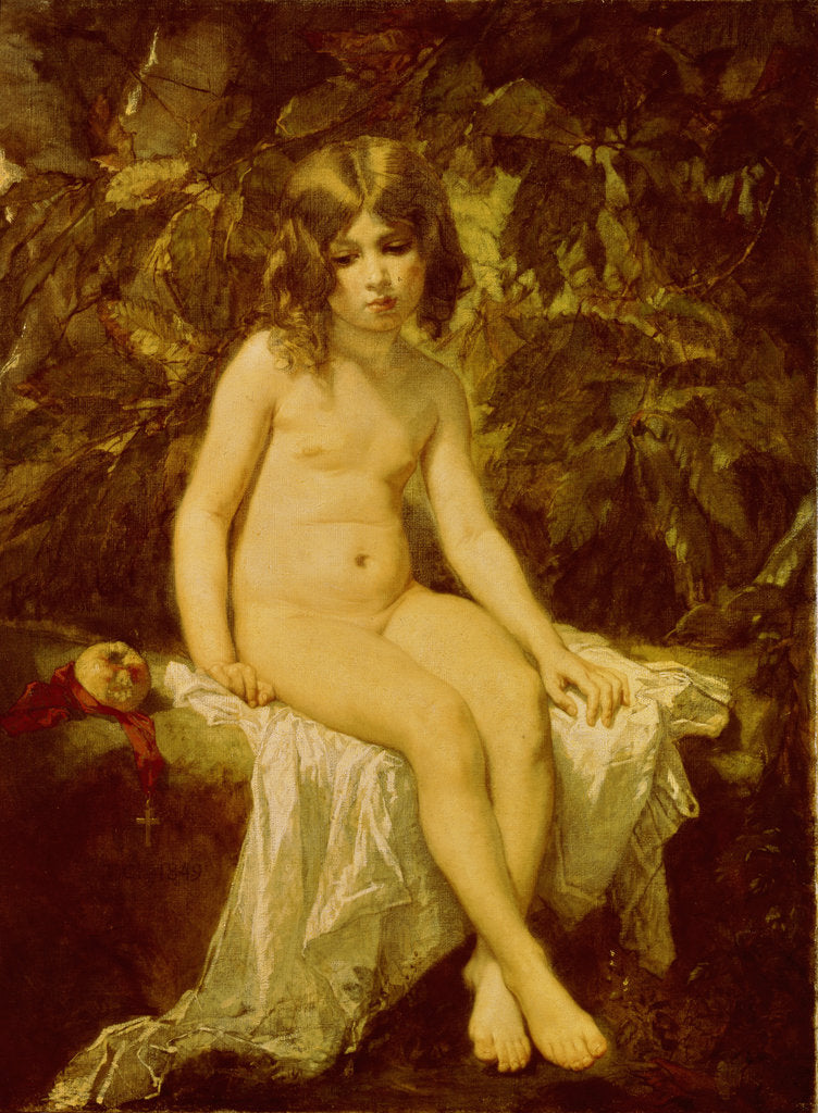 Detail of Little Bather, 1849 by Thomas Couture
