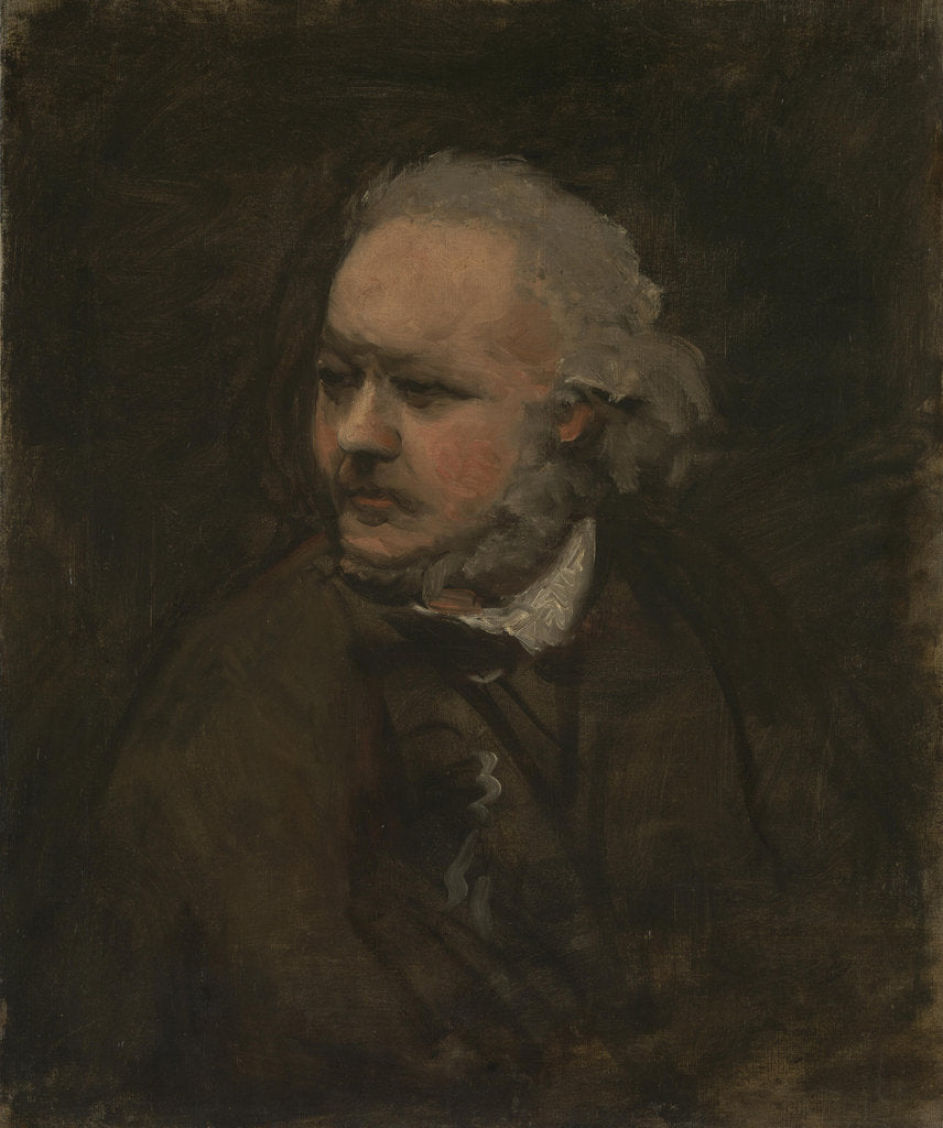Detail of Portrait of the painter Honoré Daumier, c. 1876 by Charles-François Daubigny