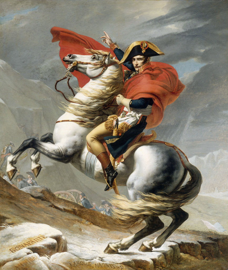 Detail of Bonaparte Crossing the Grand Saint-Bernard Pass, 20 May 1800 by Jacques Louis David