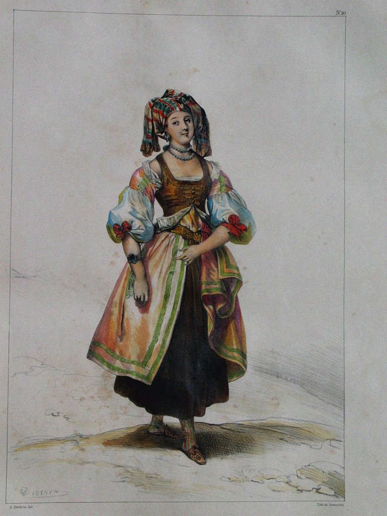 Detail of Woman in Russian dress, c. 1843 by Achille Devéria