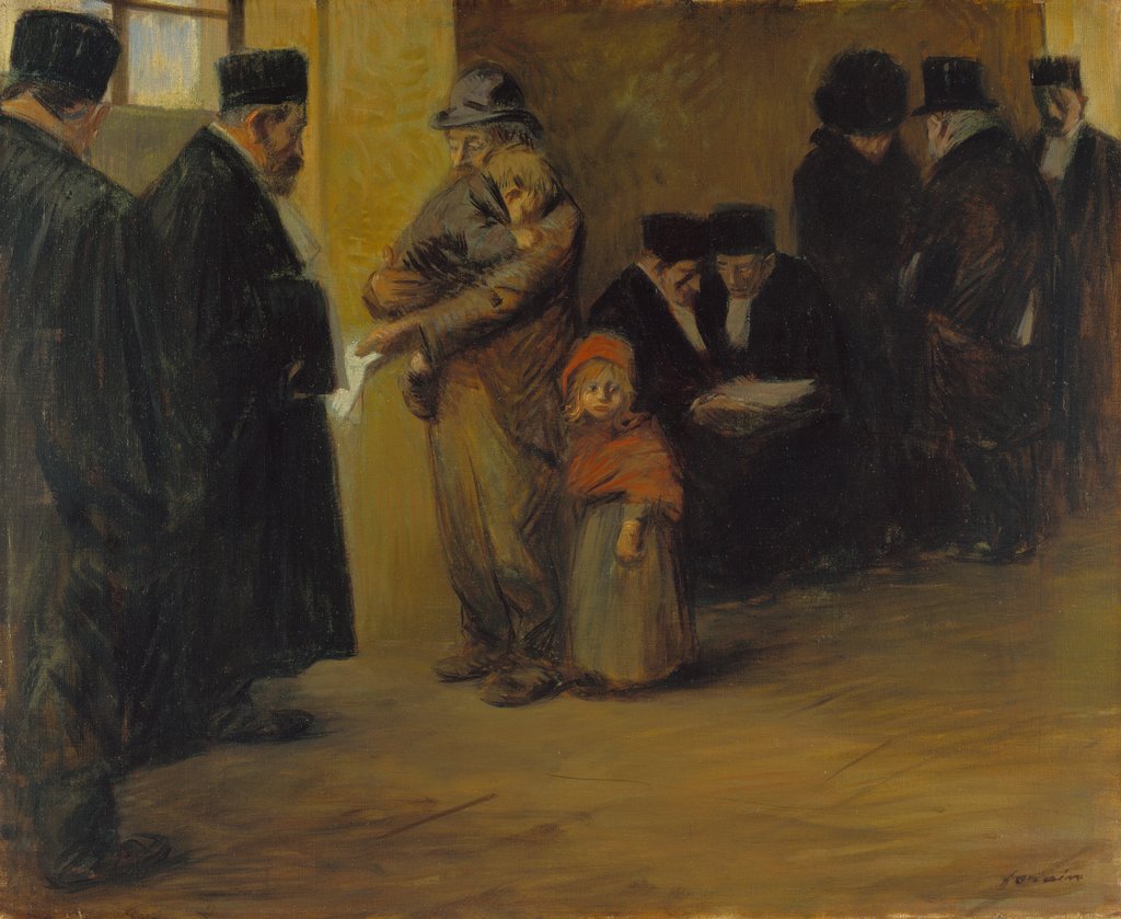 Detail of Legal Assistance, 1900s-1910s by Jean-Louis Forain