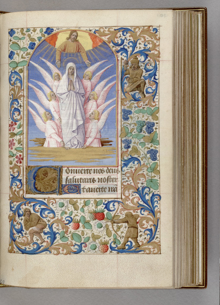 Detail of The Assumption of the Virgin (Book of Hours), 1450-1499 by Jean Fouquet