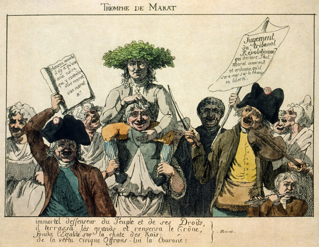Detail of The Triumph of Marat, 1793 by French master