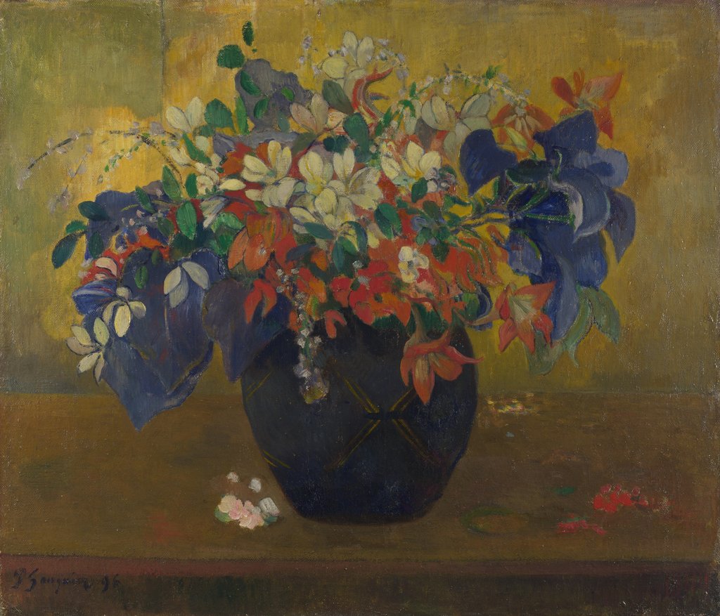 Detail of A Vase of Flowers, 1896 by Paul Eugéne Henri Gauguin