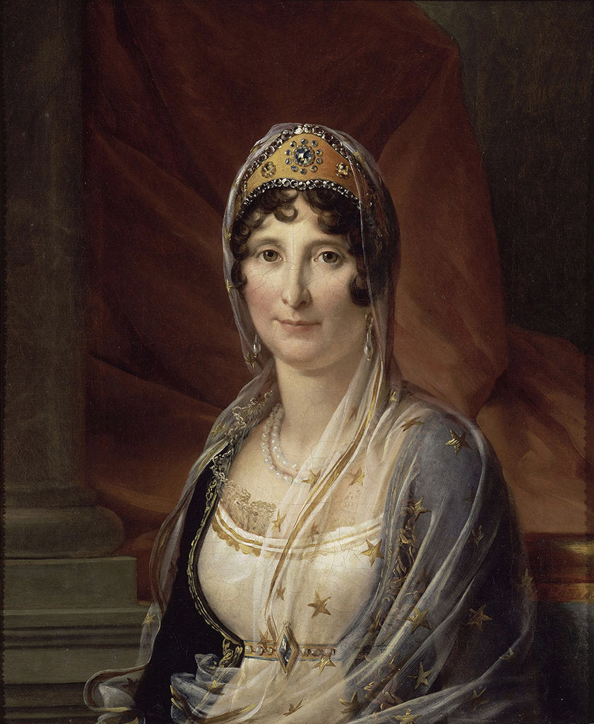 Detail of Portrait of Maria Letizia Ramolino Bonaparte, mother of Napoleon Bonaparte, ca 1804 by François Pascal Simon Gérard
