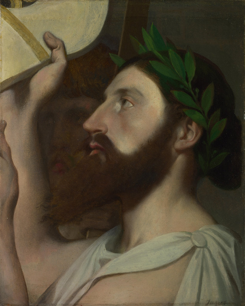 Detail of Pindar and Ictinus, Between 1830 and 1867 by Jean Auguste Dominique Ingres