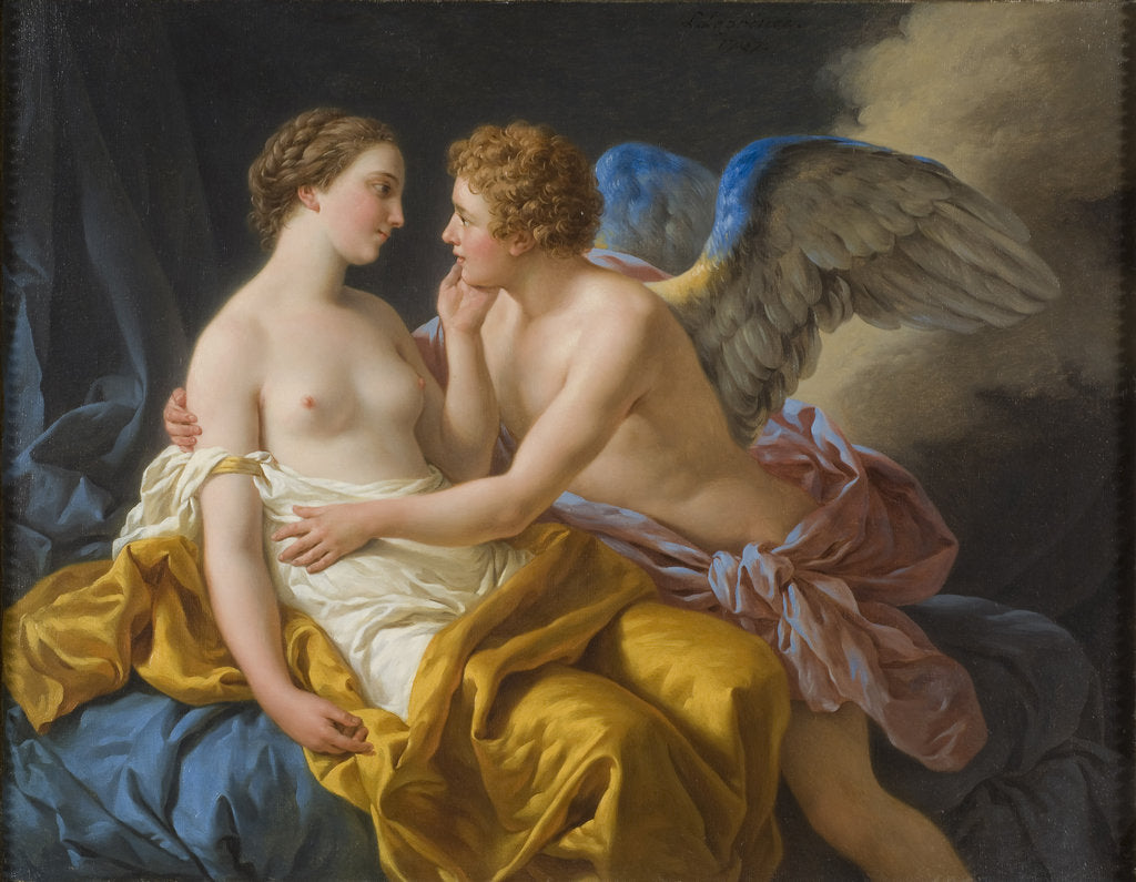 Detail of Cupid and Psyche, before 1805 by Louis-Jean-François Lagrenée
