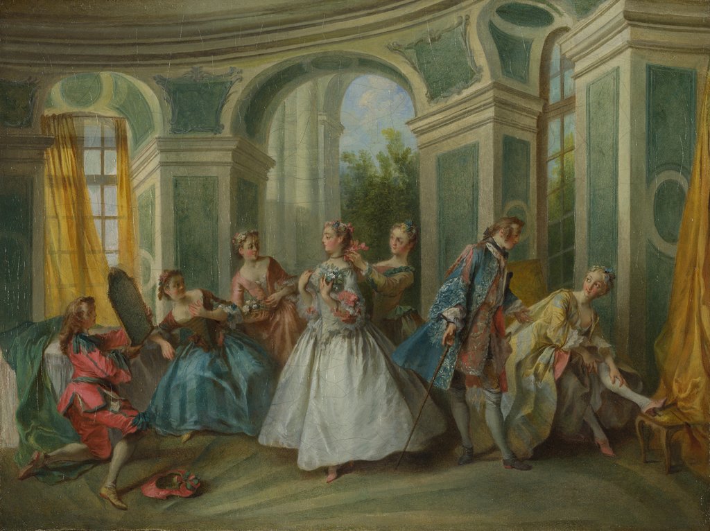 Detail of The Four Ages of Man: Youth, ca 1735 by Nicolas Lancret
