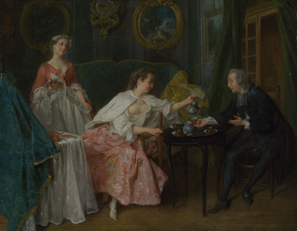 Detail of The Four Times of Day: Morning, c. 1740 by Nicolas Lancret
