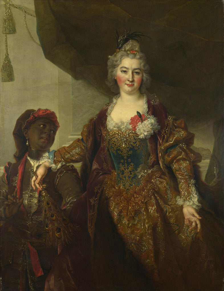 Detail of Portrait of Princess Rákóczi, ca 1720 by Nicolas de Largillière