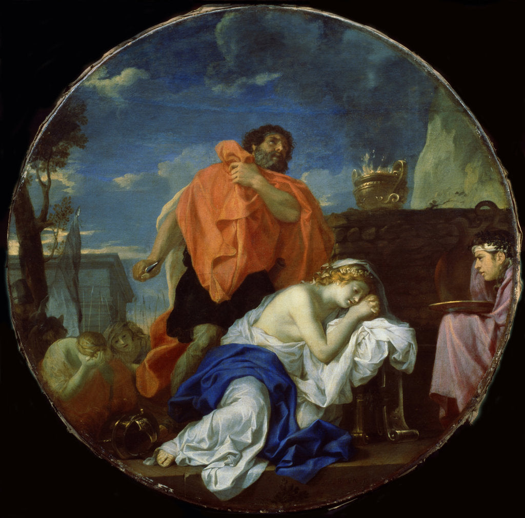 Detail of Jephthahs Sacrifice by Charles Le Brun