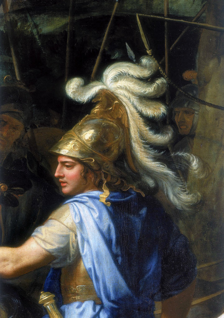 Detail of Alexander the Great (Alexander and Porus, Detail) by Charles Le Brun