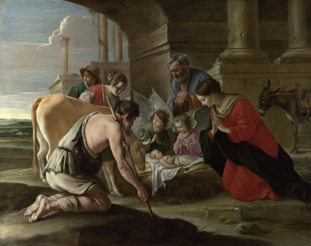 Detail of The Adoration of the Shepherds, c. 1640 by Louis Le Nain