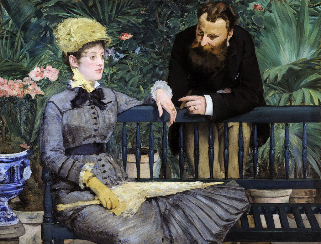 Detail of In the Winter Garden by Edouard Manet