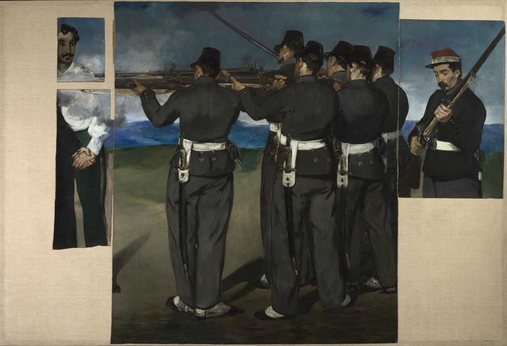 Detail of The Execution of Maximilian of Mexico, c. 1868 by Édouard Manet