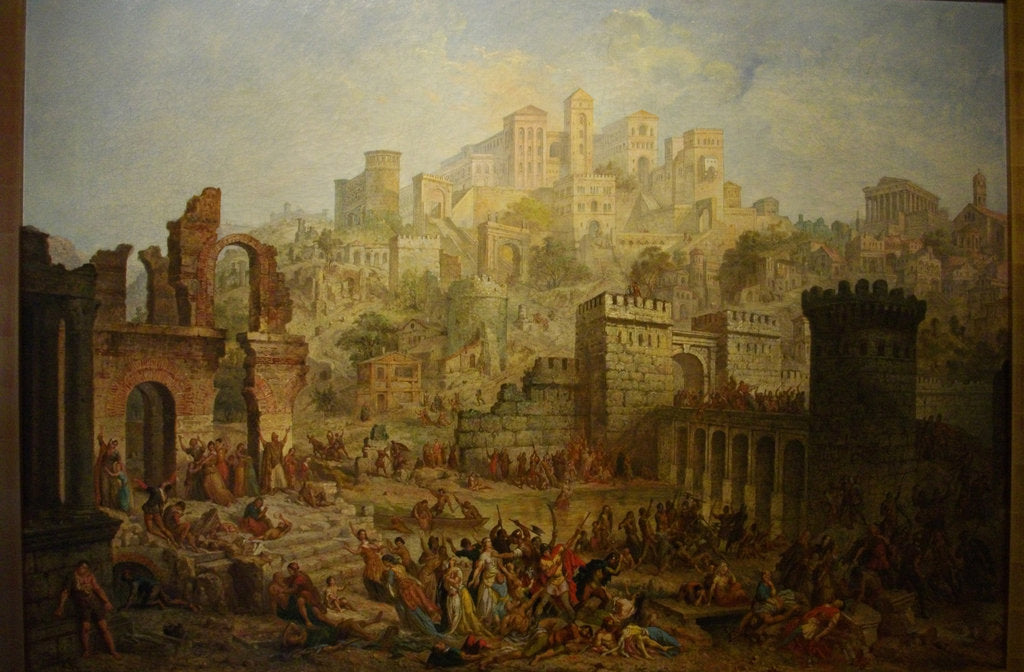 Massacre of Jews in Metz during the First Crusade by Auguste Migette