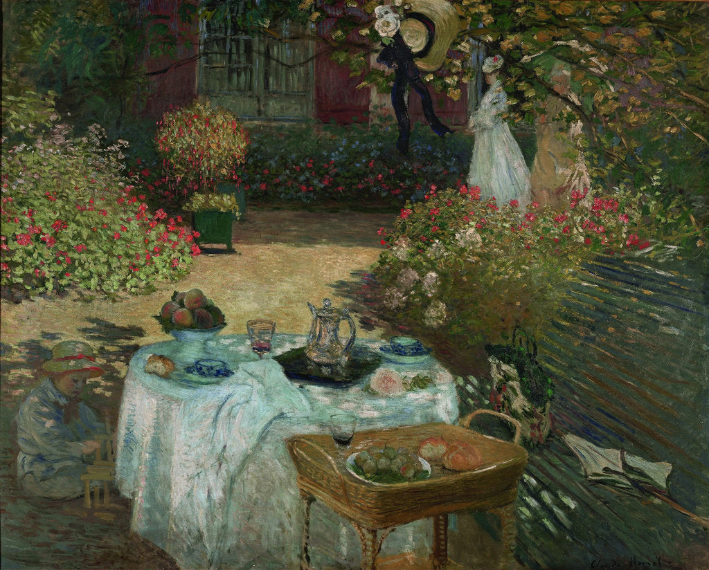 Detail of Le déjeuner, 1873 by Claude Monet
