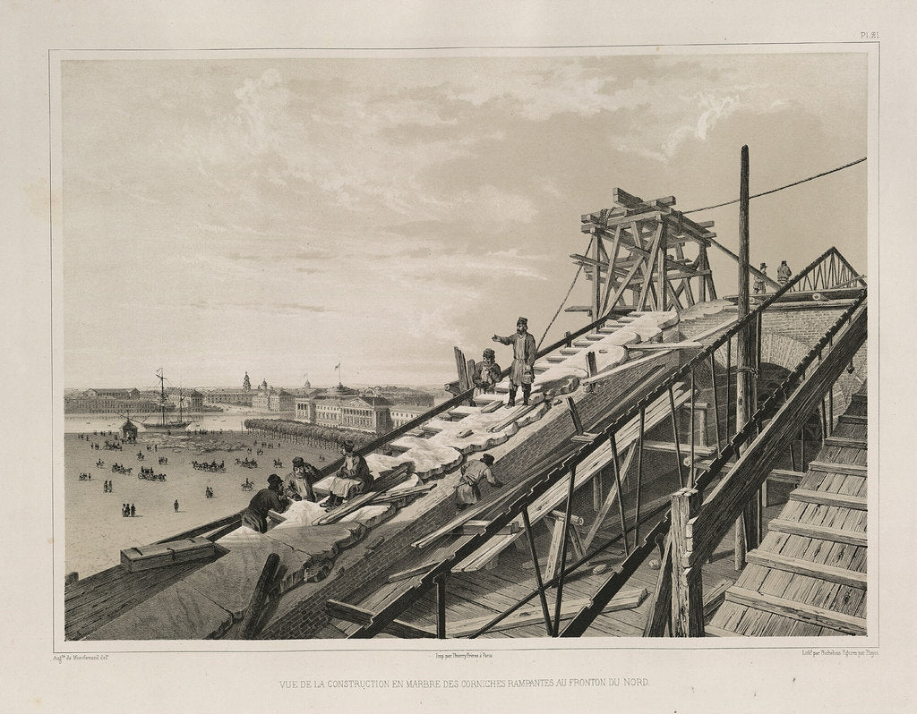 Detail of The Cornice Construction by Auguste de Montferrand