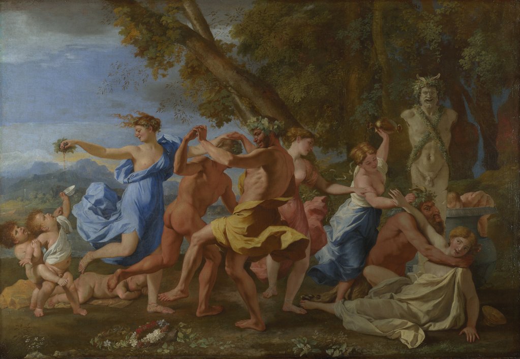 Detail of A Bacchanalian Revel before a Herm, 1632 by Nicolas Poussin