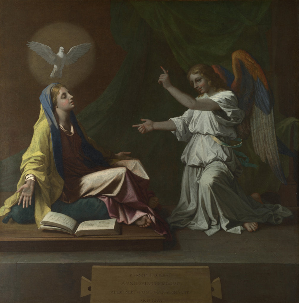 Detail of The Annunciation, 1657 by Nicolas Poussin