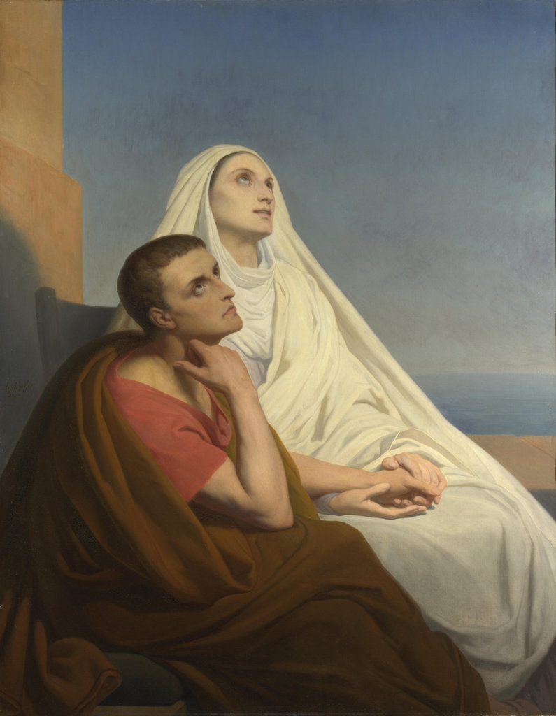 Detail of Saints Augustine and Monica, 1854 by Ary Scheffer