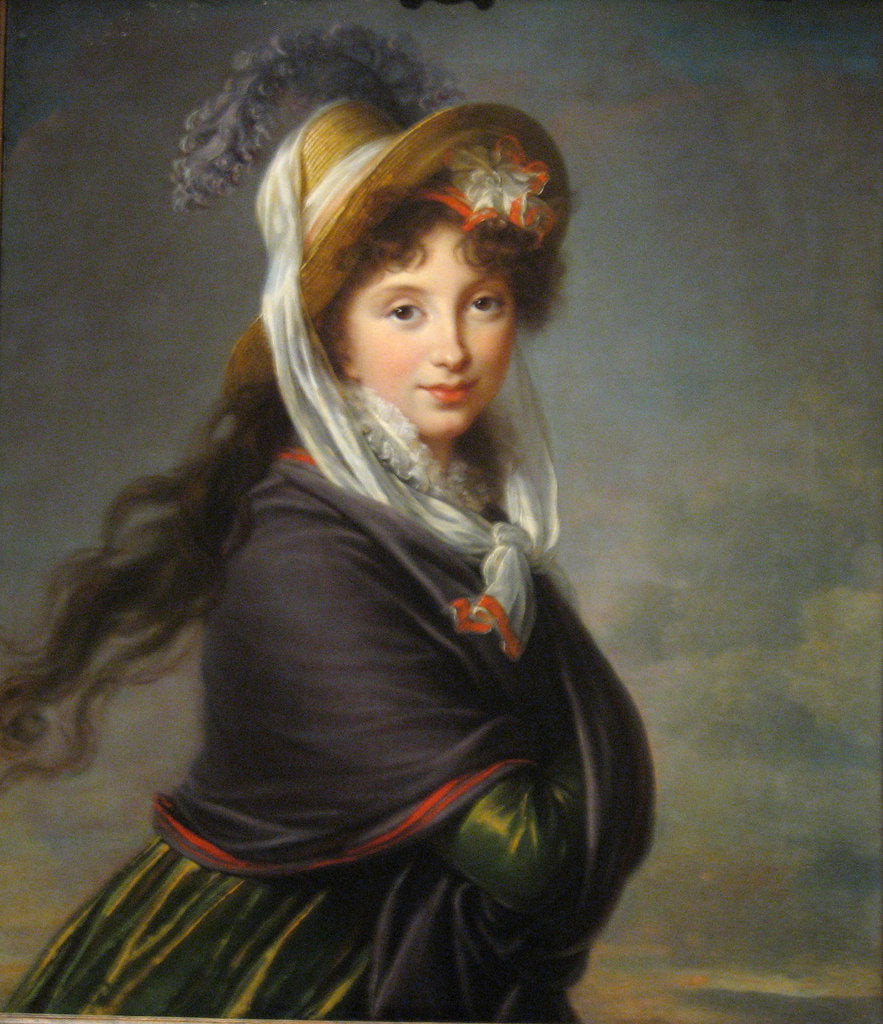 Detail of Portrait of Princess Irina Ivanovna Vorontsova, née Izmaylova, ca 1797 by Marie Louise Elisabeth Vigée-Lebrun