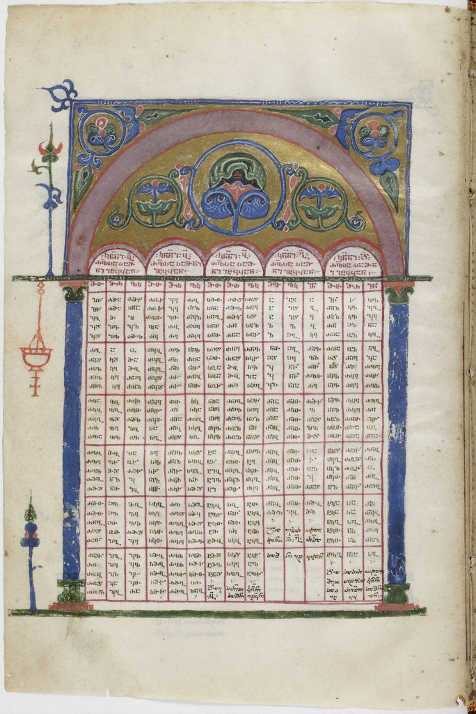 Detail of Illuminated manuscript of the Georgian-language Gospels, Between 1201 and 1300 by Anonymous master