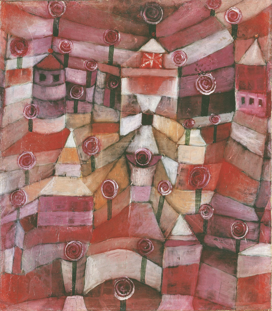 Detail of Rose Garden, 1920 by Paul Klee