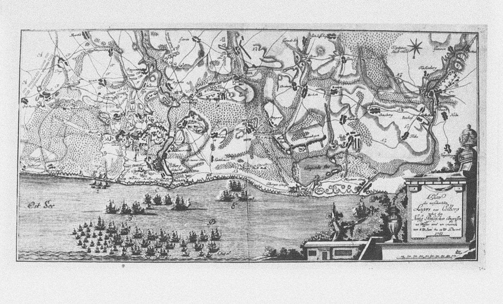 Detail of The capture of the Prussian fortress of Kolberg on 16 December 1761, 1761 by Anonymous master