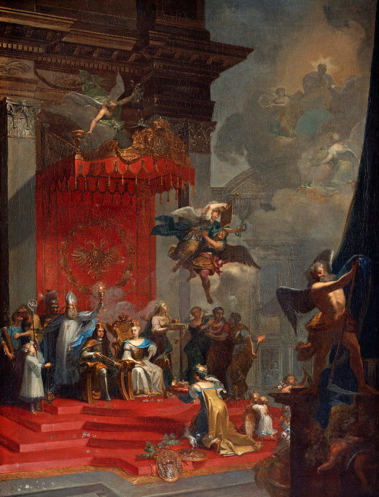 Detail of Holy Roman Empress Elisabeth Christine by Johann Georg Böhm the Elder