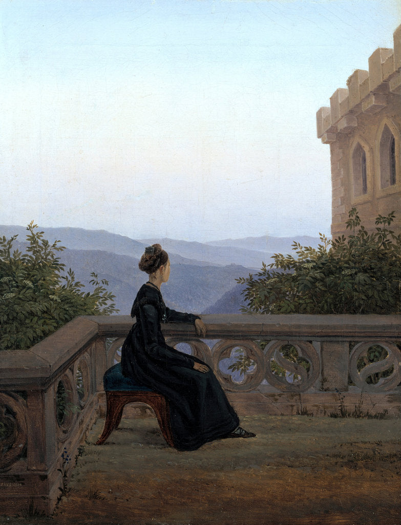 Detail of Woman on the Balcony, 1824 by Carl Gustav Carus
