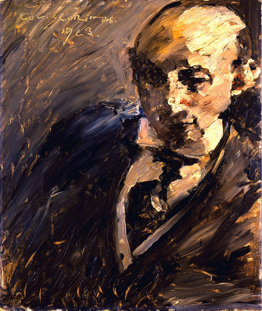 Detail of Portrait of Alfred Kuhn, 1923 by Lovis Corinth