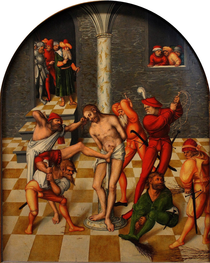 Detail of The Flagellation of Christ, 1538 by Lucas Cranach the Elder