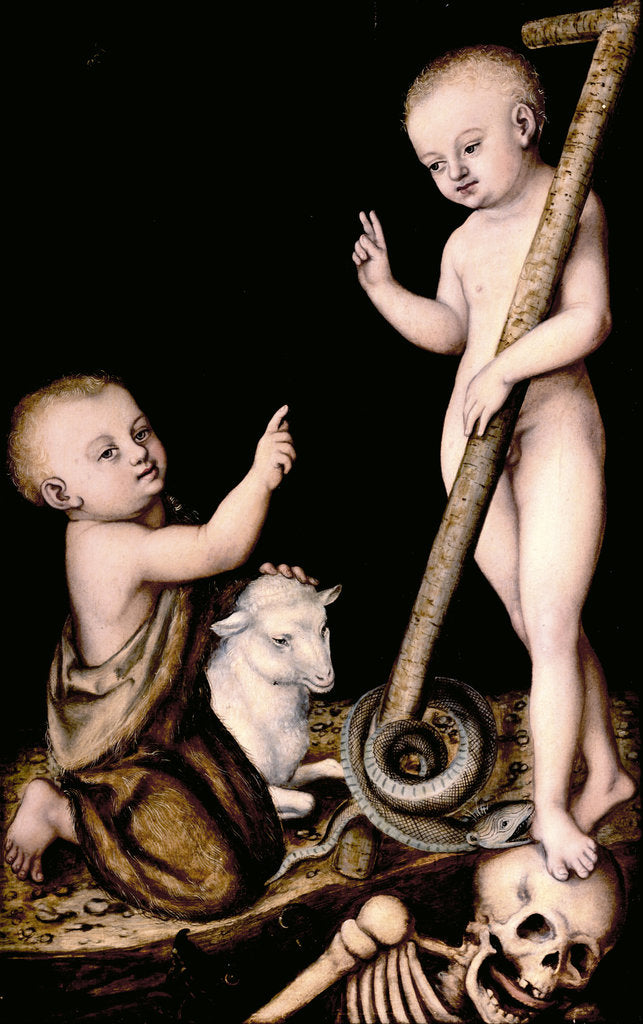 Detail of Christ and John the Baptist as Children, c.1535 by Lucas Cranach the Elder