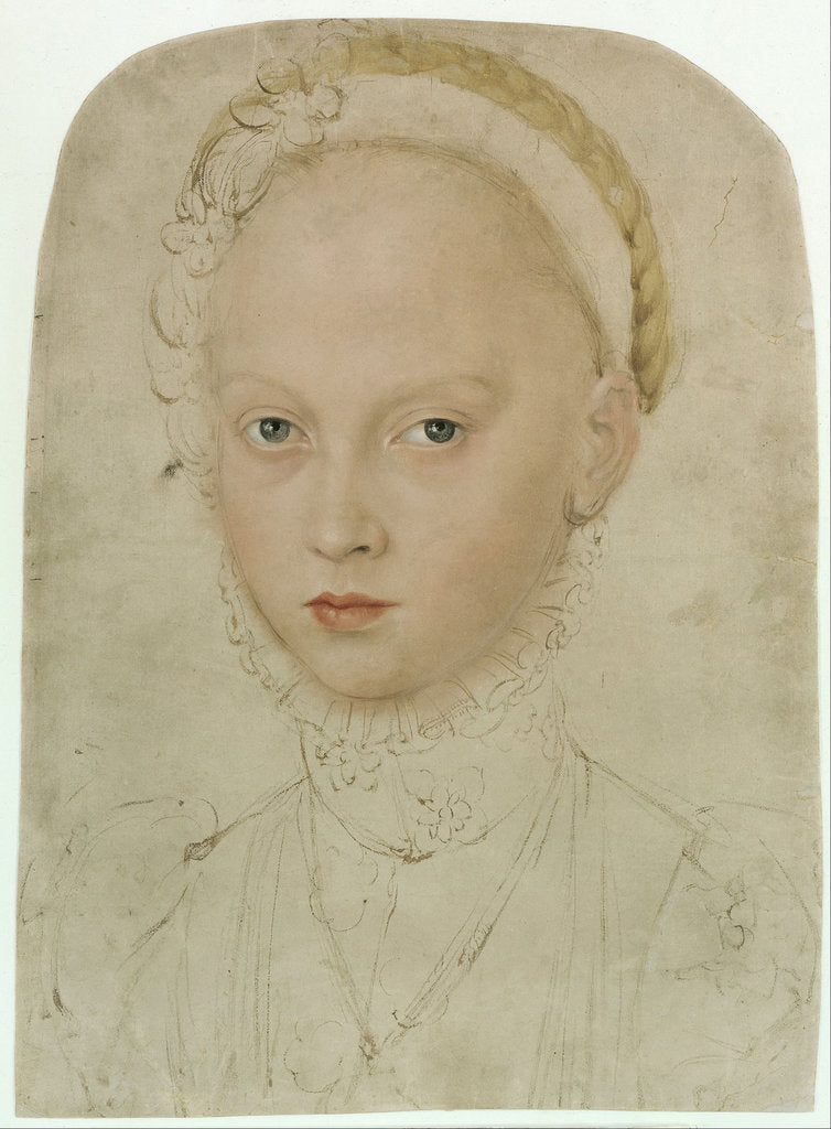 Detail of Elisabeth of Saxony (1552?1590), Countess Palatine of Simmern, 1564 by Lucas Cranach the Younger