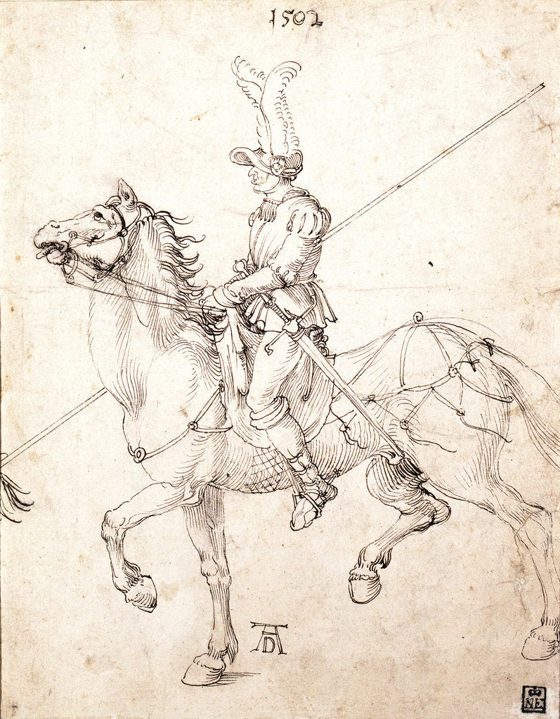 Lancer on Horseback, 1502 by Albrecht Dürer