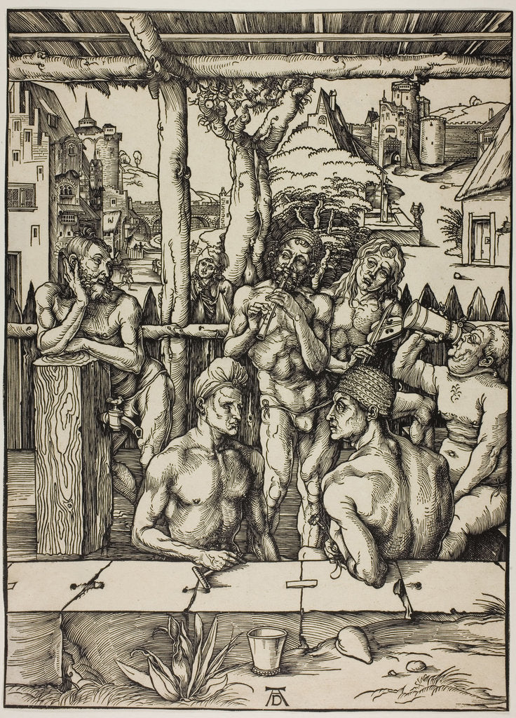 Detail of The Men?s Bath, c. 1496 by Albrecht Dürer